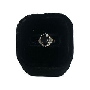 Authentic Pre-Owned 2.74 CT Dark Blue Sapphire Ring